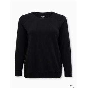 Torrid Long Sleeve Active Black Sweatshirt 2